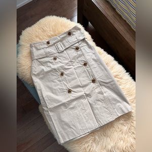 Vintage Tommy Hilfiger Double Buttoned Knee length Skirt with Belt